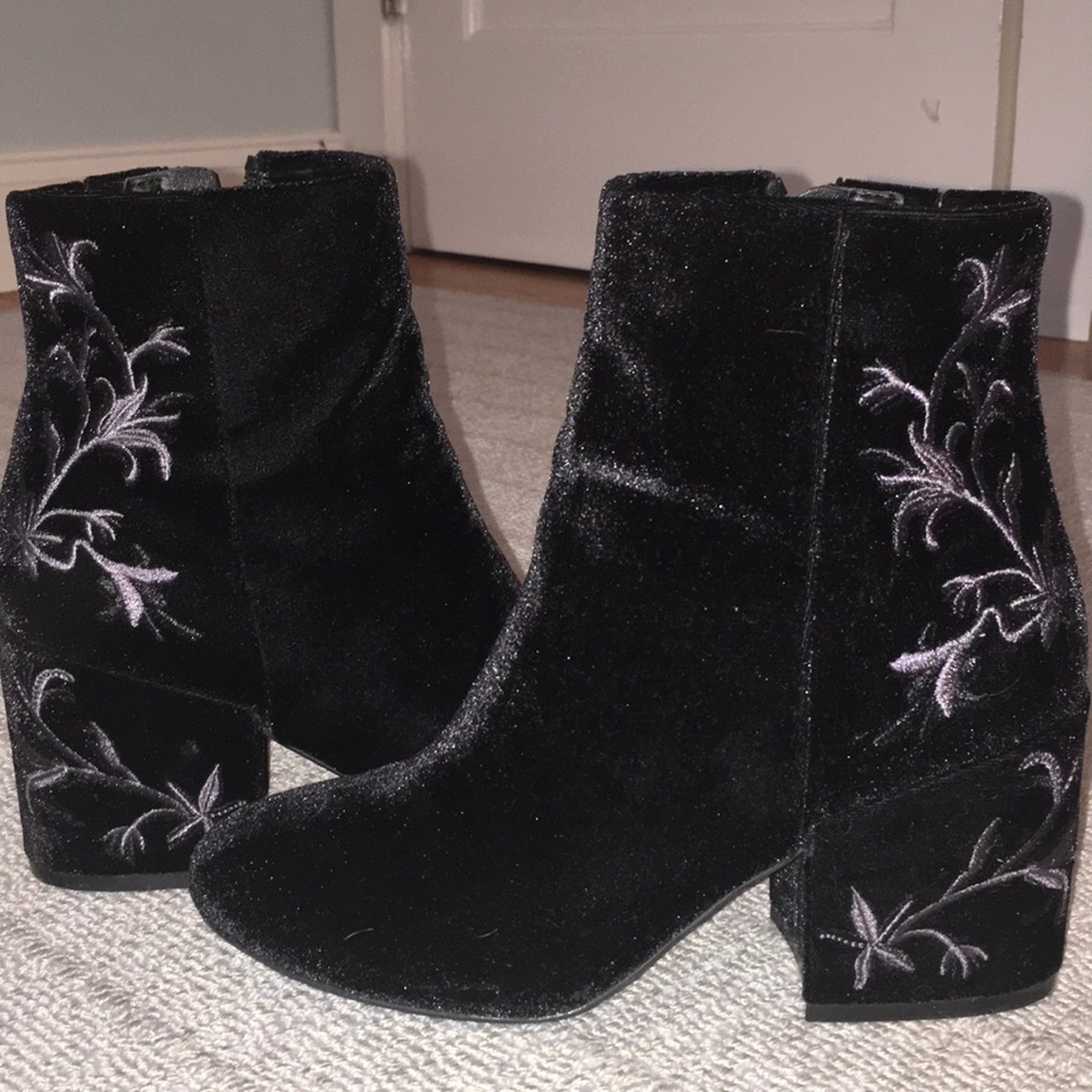 Black ankle boots